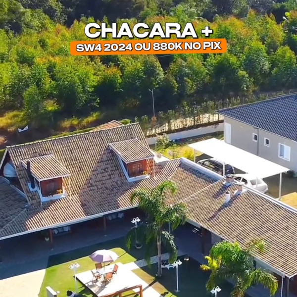 CHACARA 3 QUARTOS COM PISCINA + SW4 2024 OU 880 NO PIX!  🎉